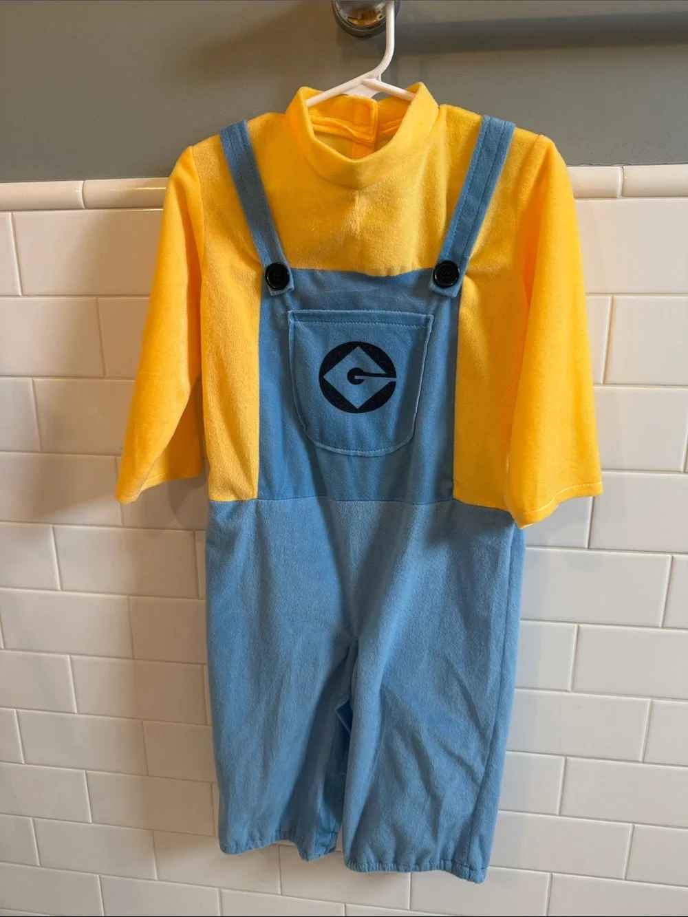 Despicable Me Yellow and Blue Kids Overalls Costume - Minion Style